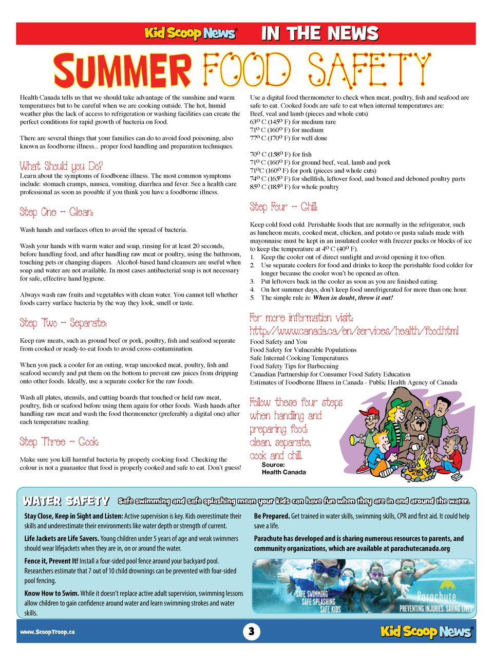 Summer Food Safety
 KSN July 2014 simplebooklet