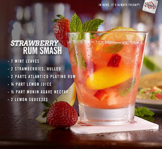 Summer Martini Recipe
 Strawberry Rum Smash recipe The perfect summer cocktail