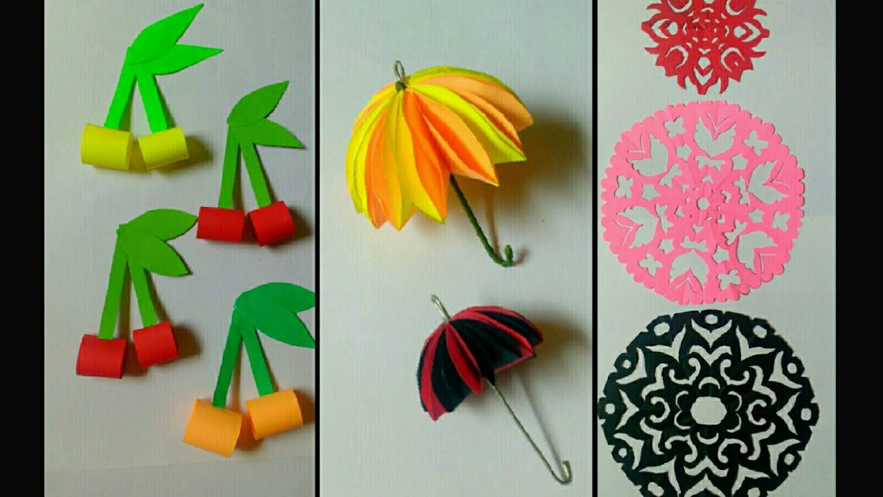 Summer Paper Crafts
 Summer Craft Ideas for children Paper Cherry