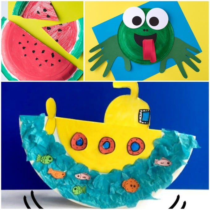 Summer Paper Crafts
 17 Fun Paper Plate Crafts for Summer Glue Sticks and