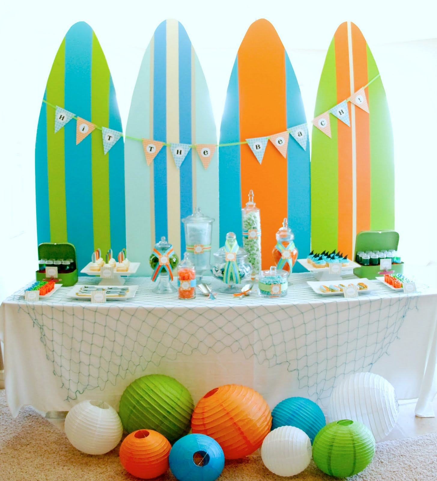 Summer Party Decoration Ideas
 Kara s Party Ideas Surf s Up Summer Pool Party