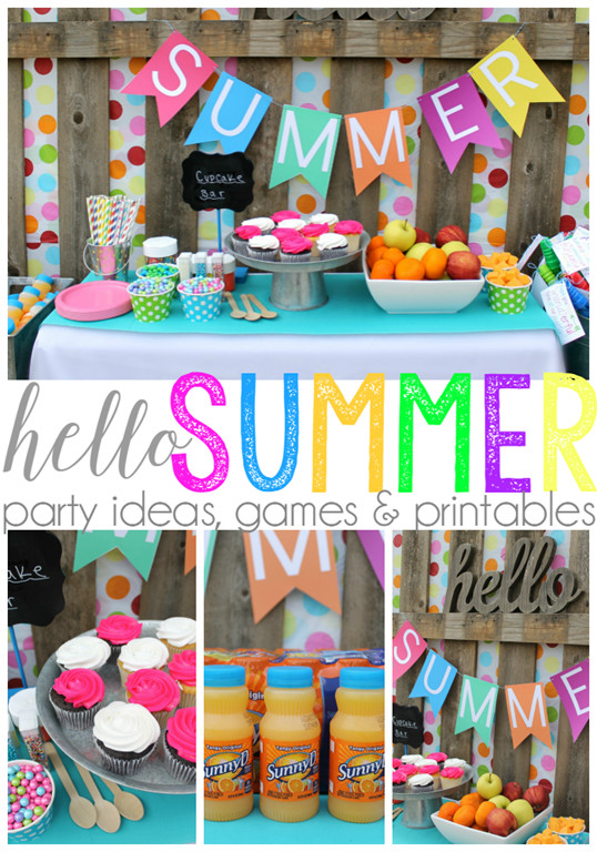 Summer Party Games
 Ginger Snap Crafts Hello Summer Party Ideas Games