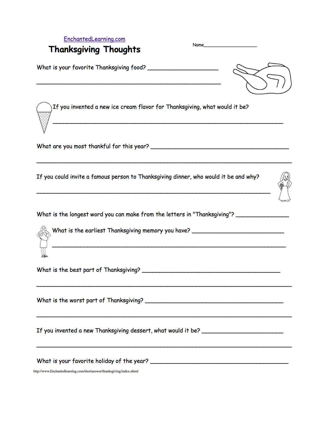 Thanksgiving Activities For High School Students
 Thanksgiving Crafts Worksheets and Activities