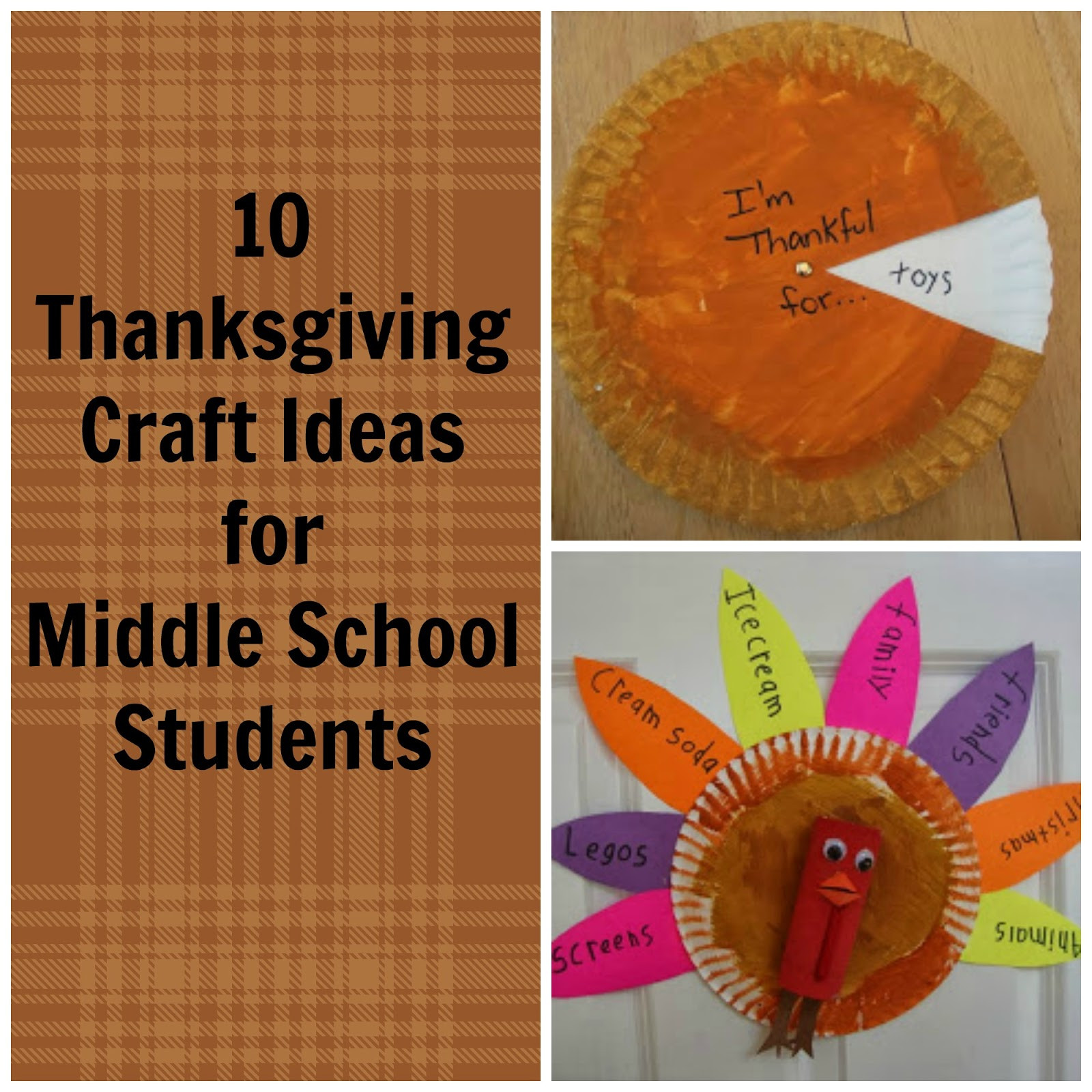 Thanksgiving Activities For High School Students
 Thanksgiving Crafts and Ideas for Middle School Students