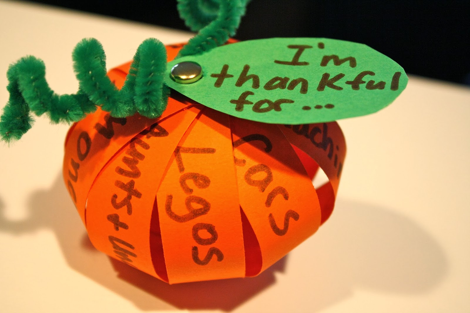 Thanksgiving Activity Ideas
 A Thankful Pumpkin Craft for Thanksgiving Catholic