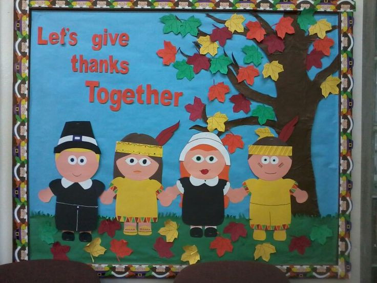 Thanksgiving Bulletin Board Ideas For Preschool
 Thanksgiving bulletin board idea