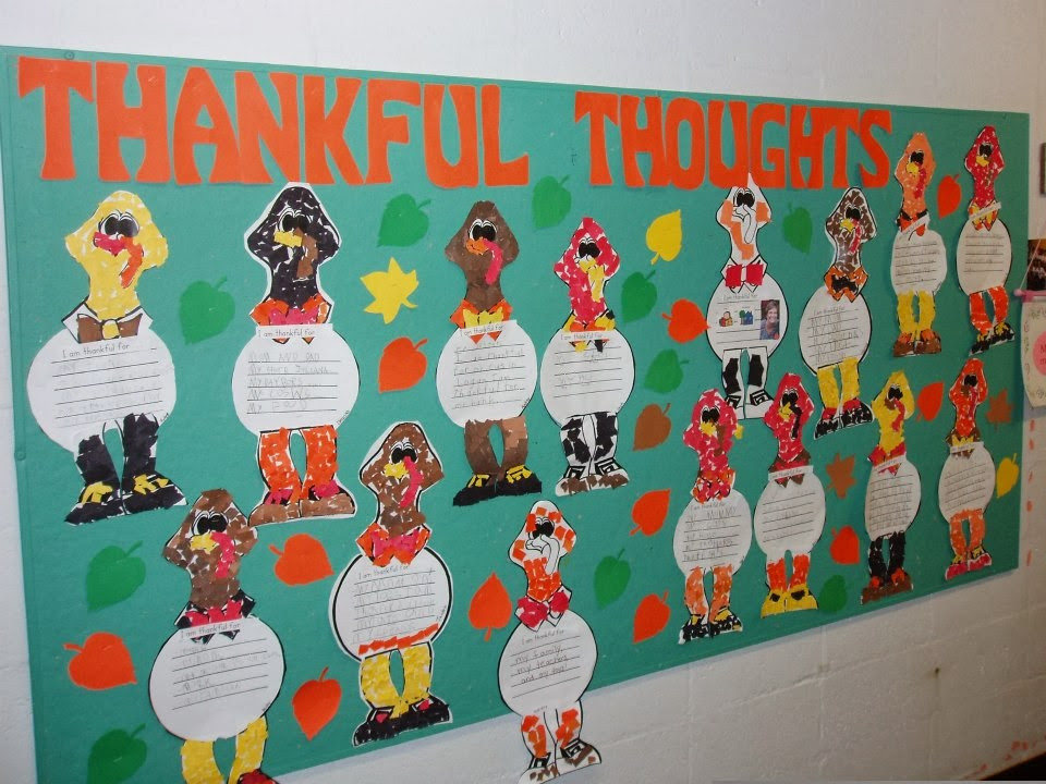 Thanksgiving Bulletin Board Ideas For Preschool
 Crafty in the Classroom Thanksgiving Bulletin Board