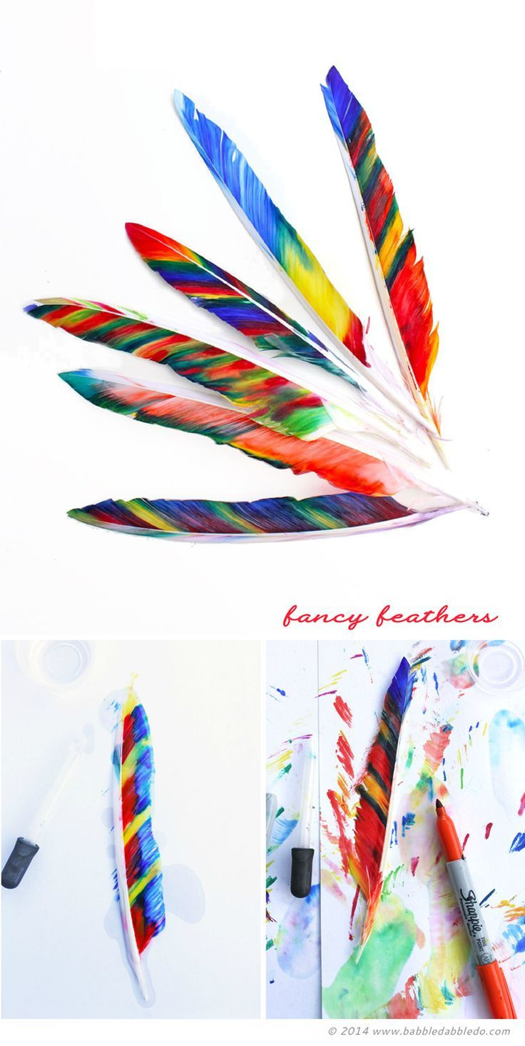 Thanksgiving Crafts For Teens
 Feather Craft for Kids How to Make Fancy Feathers