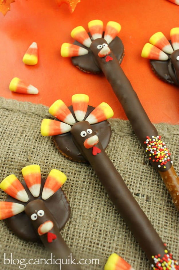 Thanksgiving Dessert Ideas For Kids
 How To Make Choco Turkey Pretzels