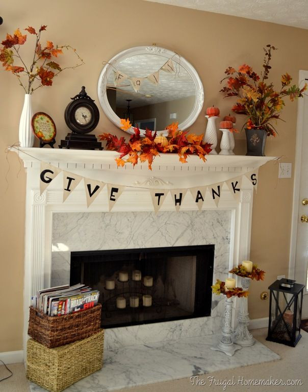 Thanksgiving Mantel Decor
 12 Ways to Decorate a Thanksgiving Mantel You’ll Be