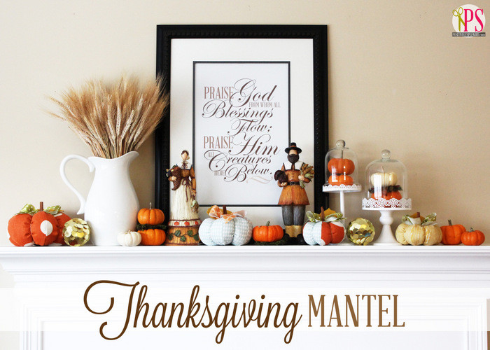 Thanksgiving Mantel Decor
 Thanksgiving Mantel Decor