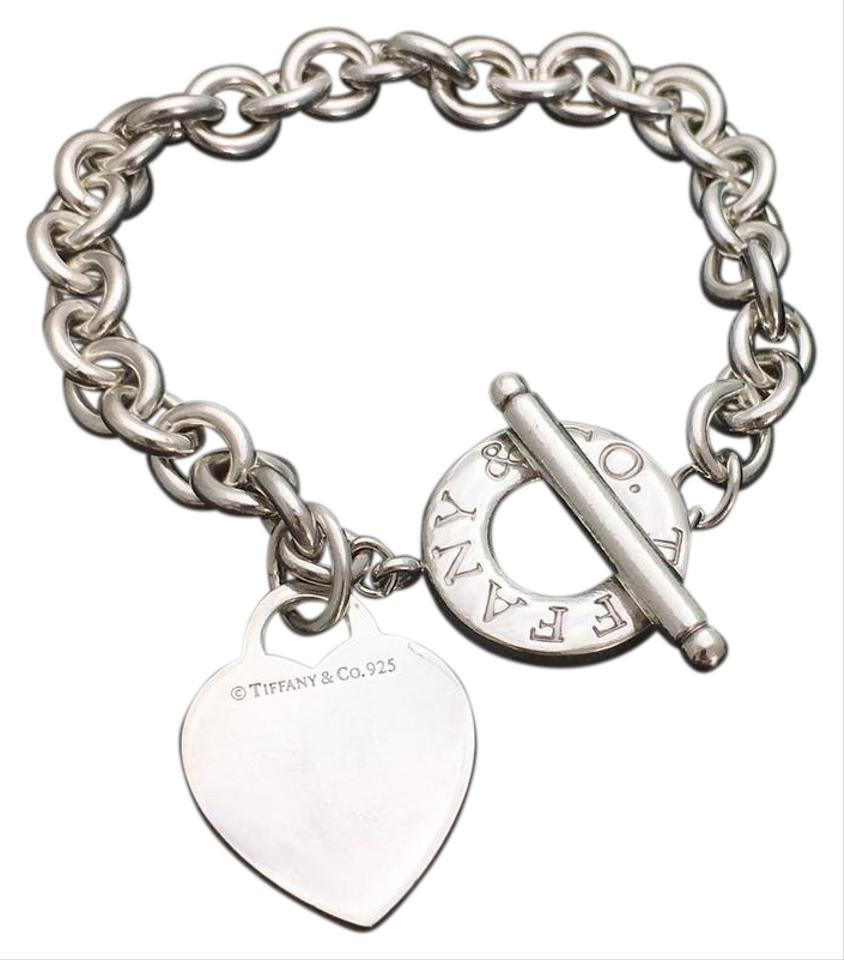 Tiffany And Co Bracelet 925
 Tiffany & Co Tiffany & co 925 Sterling silver Heart Charm