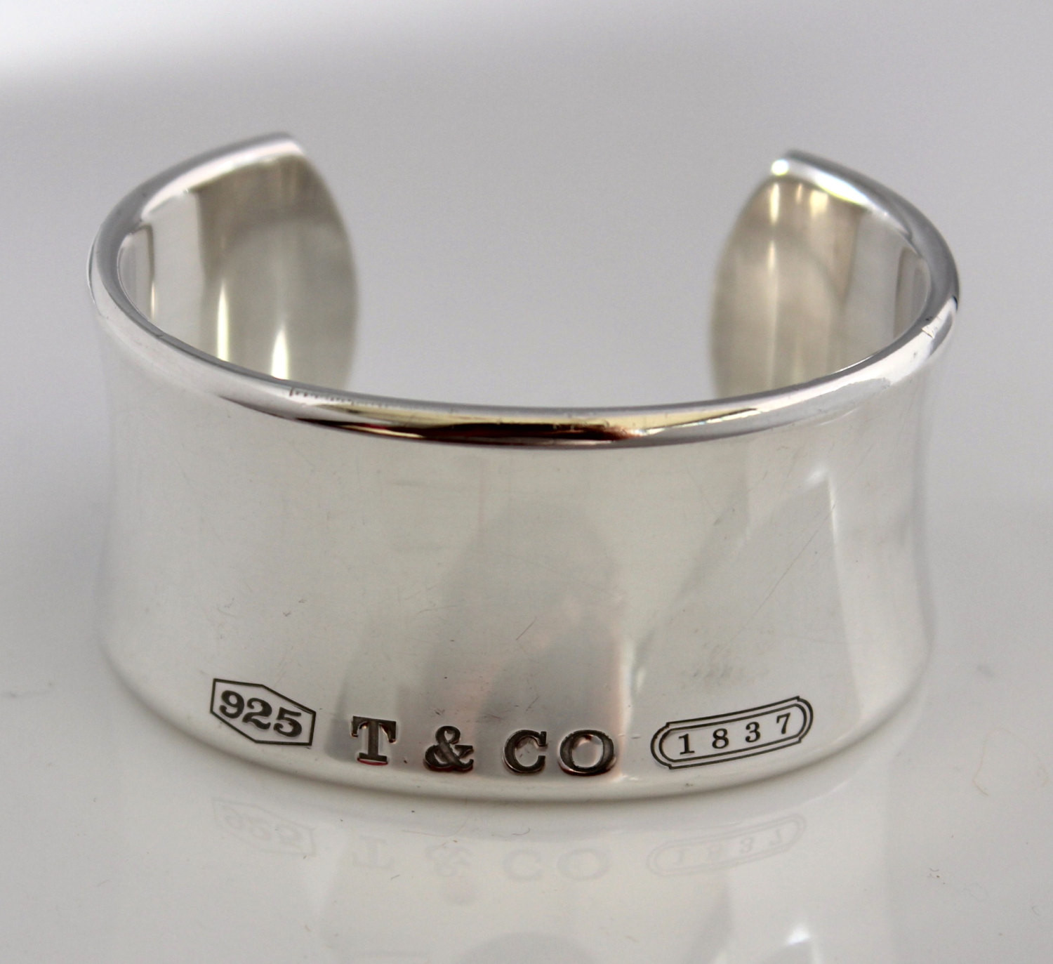 Tiffany And Co Bracelet 925
 Tiffany and Co Silver Bracelet 925 T & Co 1837 Wide Cuff