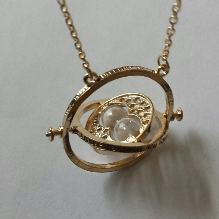 Time Turner Necklace
 Hermione s Time Turner Hourglass Necklace on Storenvy