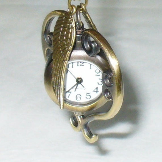 Time Turner Necklace
 Items similar to FANTASTIC Time Turner WATCH necklace