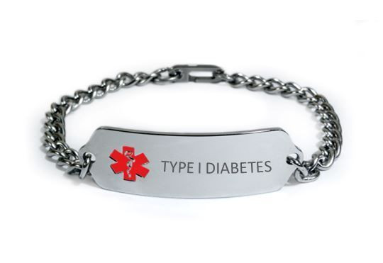 Type 2 Diabetes Bracelet
 TYPE 1 DIABETES Medical Alert ID Bracelet Free medical