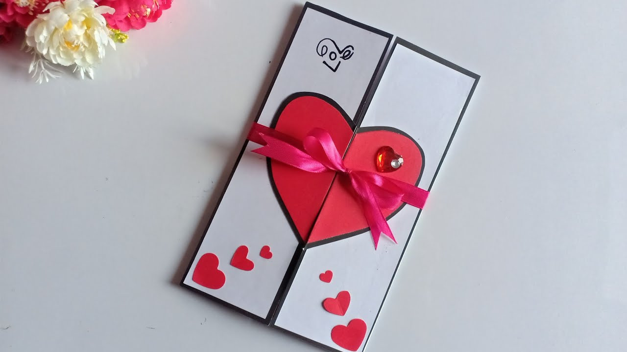 Valentines Day Cards Diy
 Beautiful Handmade Valentine s Day Card Idea DIY