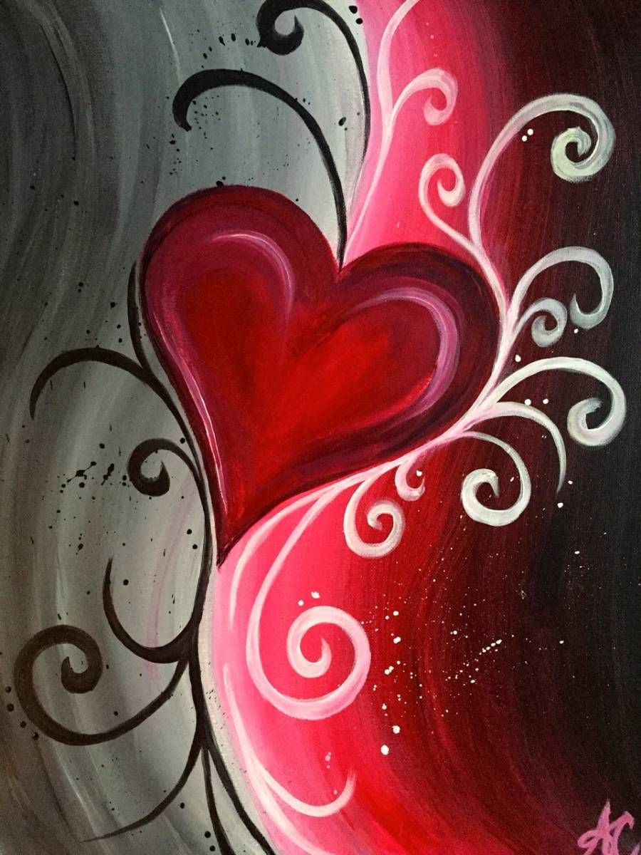 Valentines Day Painting Ideas
 Abstract Heart