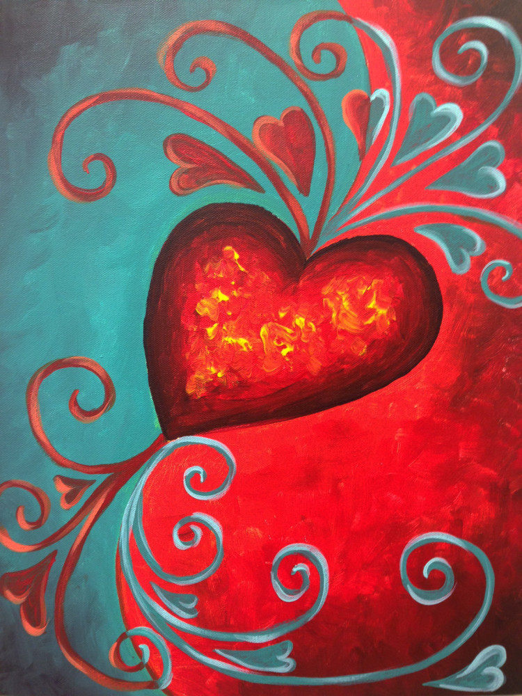 Valentines Day Painting Ideas
 I am going to paint Heartbeat at Pinot s Palette Katy to