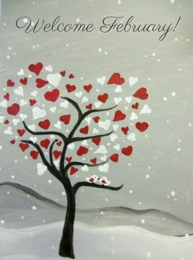 Valentines Day Painting Ideas
 Wel e February in 2019