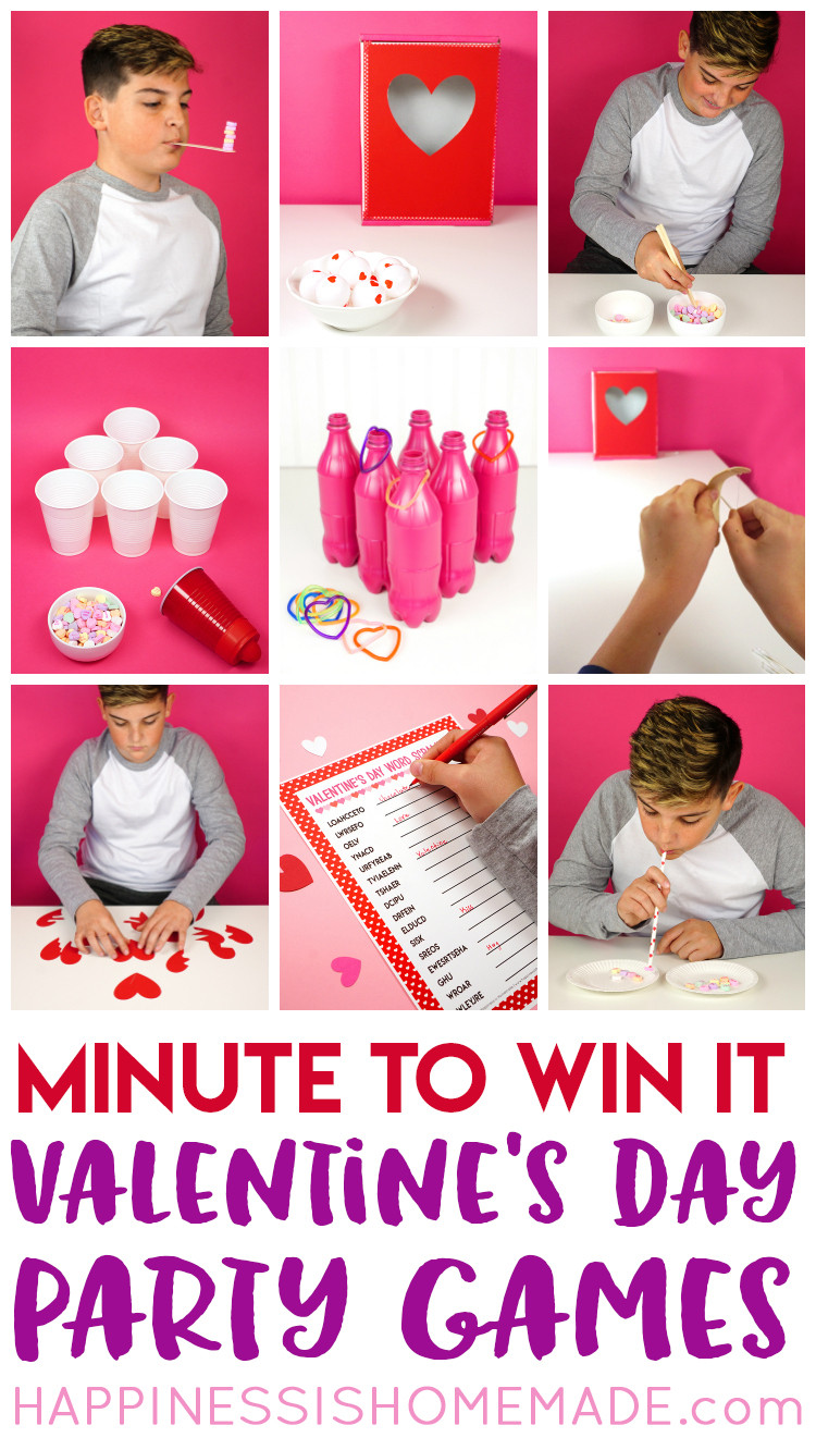 Valentines Day Party Games
 Valentine Minute to Win It Games Happiness is Homemade
