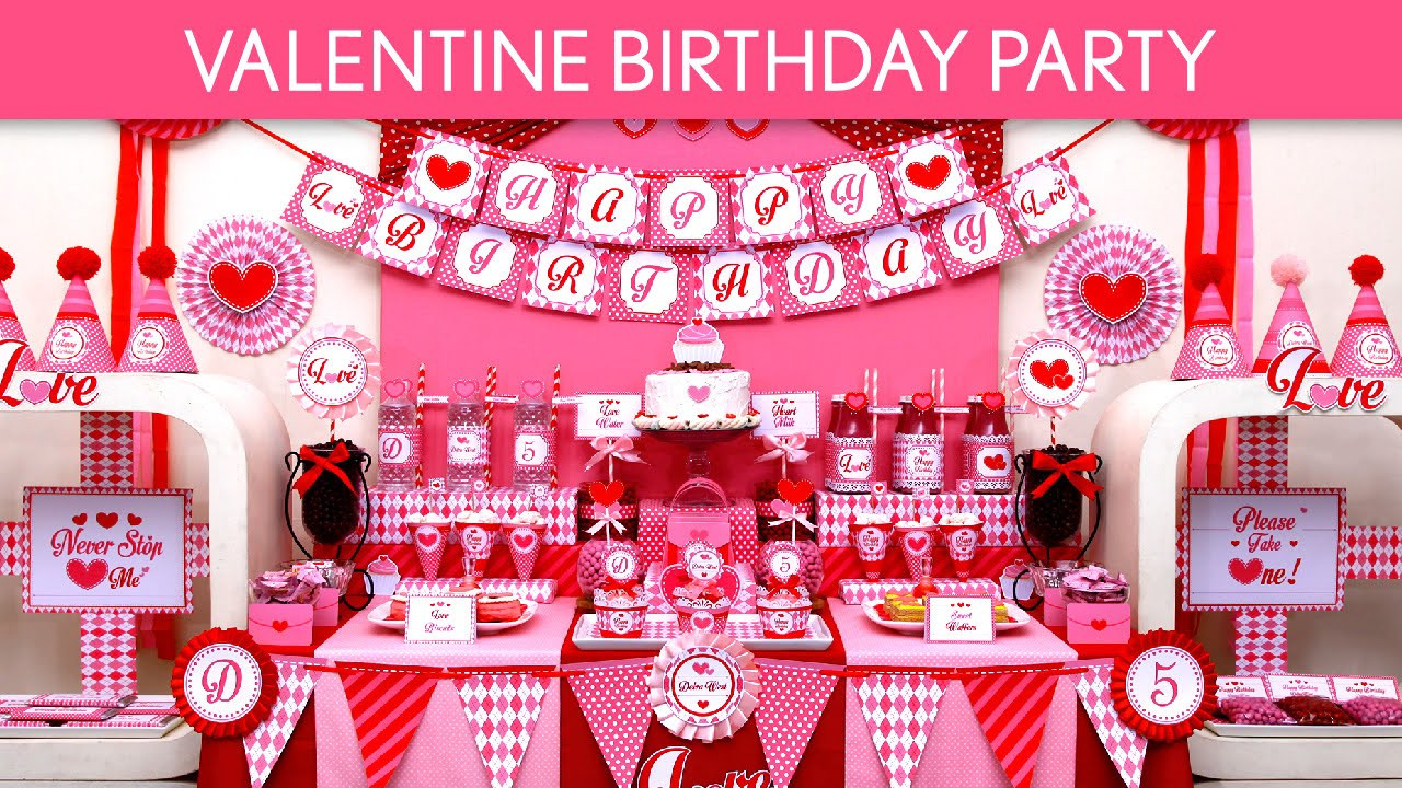 Valentines Day Party Supplies
 Valentine Birthday Party Ideas Valentine B131