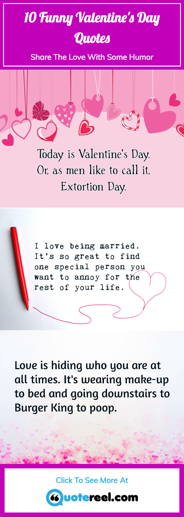 Valentines Day Quotes For Her
 Funny Valentine s Quotes That Add A Bit Humor To The