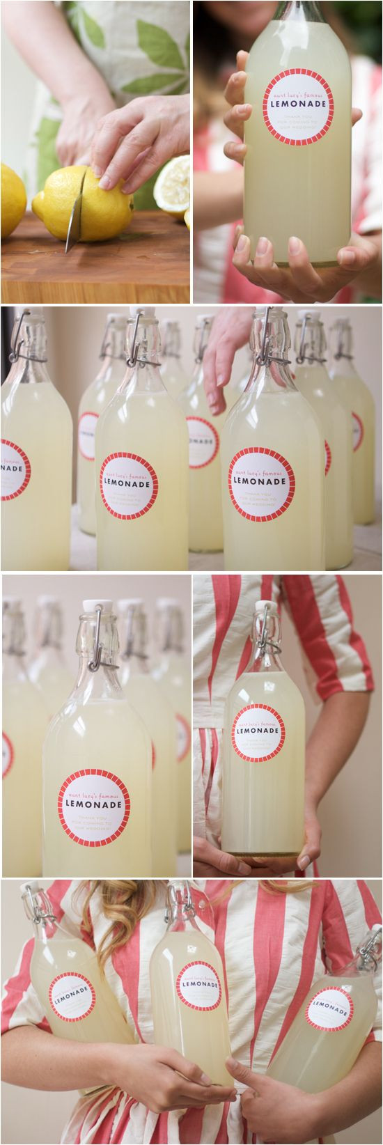 Wedding Favor Ideas For Summer
 homemade lemonade Drinks