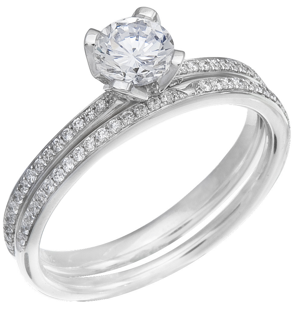 Wedding Ring Sets White Gold
 La s White Gold Diamond Engagement Ring Set