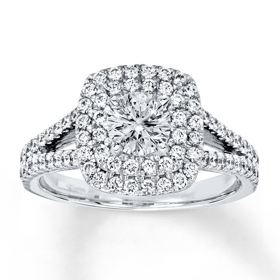 White Diamond Engagement Rings
 Jared Certified Diamond Engagement Ring 1 cttw Round 18K