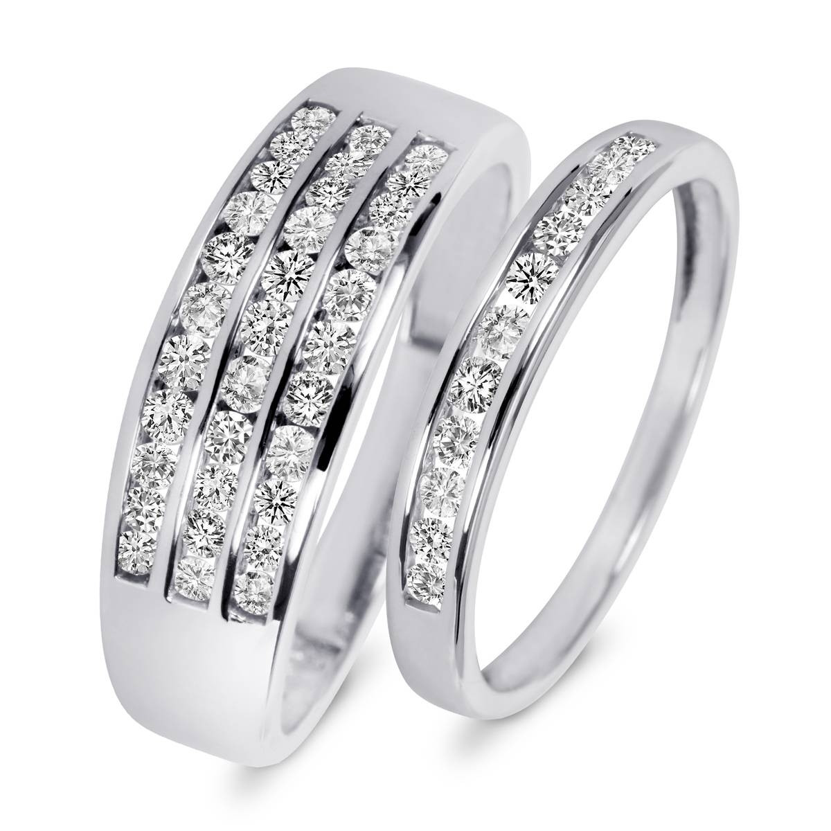 White Gold Wedding Ring Sets His And Hers
 15 Inspirations of Cheap Wedding Bands Sets His And Hers