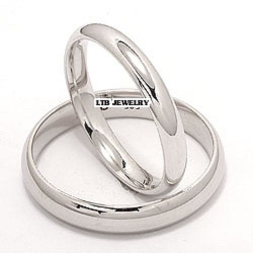 White Gold Wedding Ring Sets His And Hers
 14K WHITE GOLD MATCHING HIS & HERS WEDDING BANDS RINGS