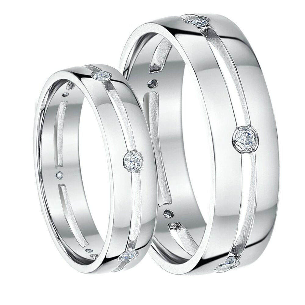 White Gold Wedding Ring Sets His And Hers
 9ct white gold Boxed set His& Hers diamond Wedding Ring