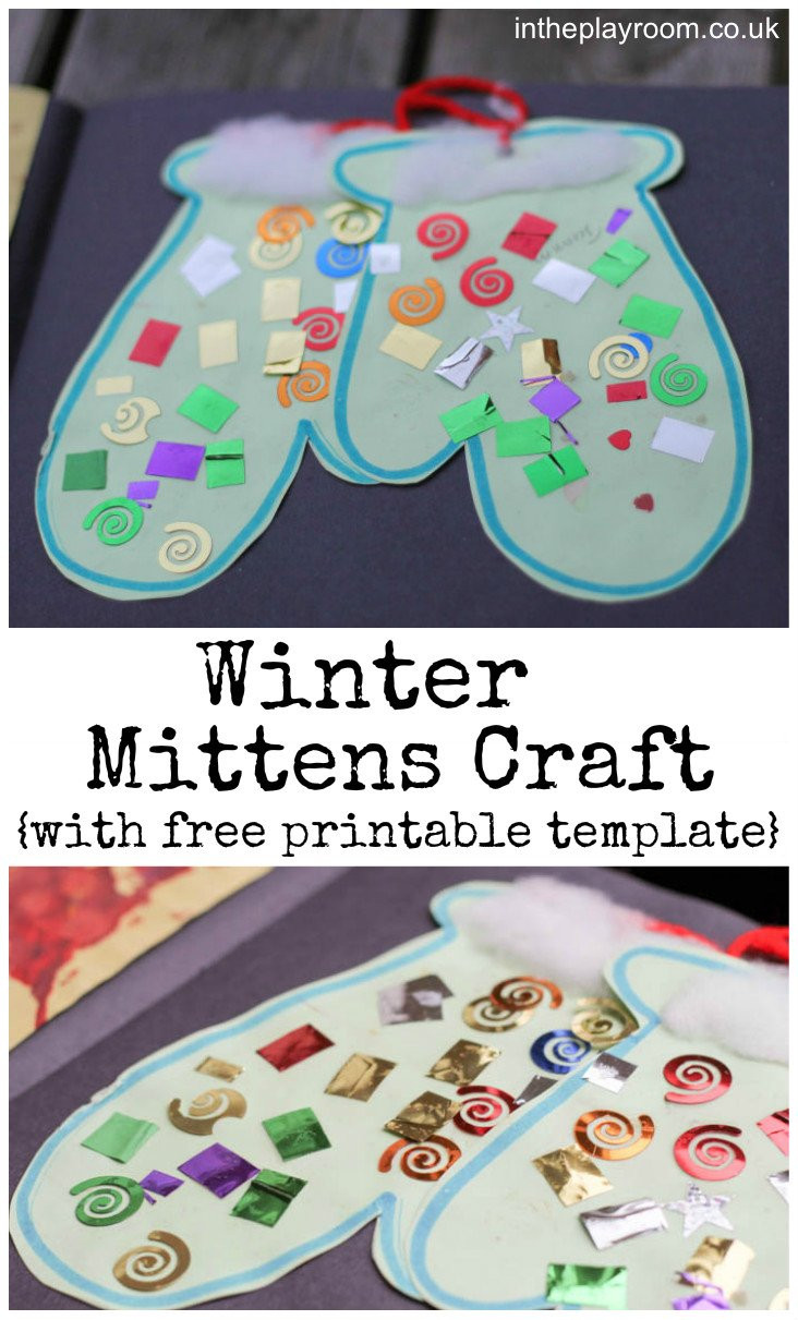 Winter Activities For Preschoolers
 Winter Mittens Craft In The Playroom