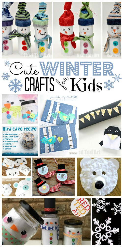 Winter Art And Craft For Toddlers
 Easy Winter Crafts for Kids Red Ted Art s Blog