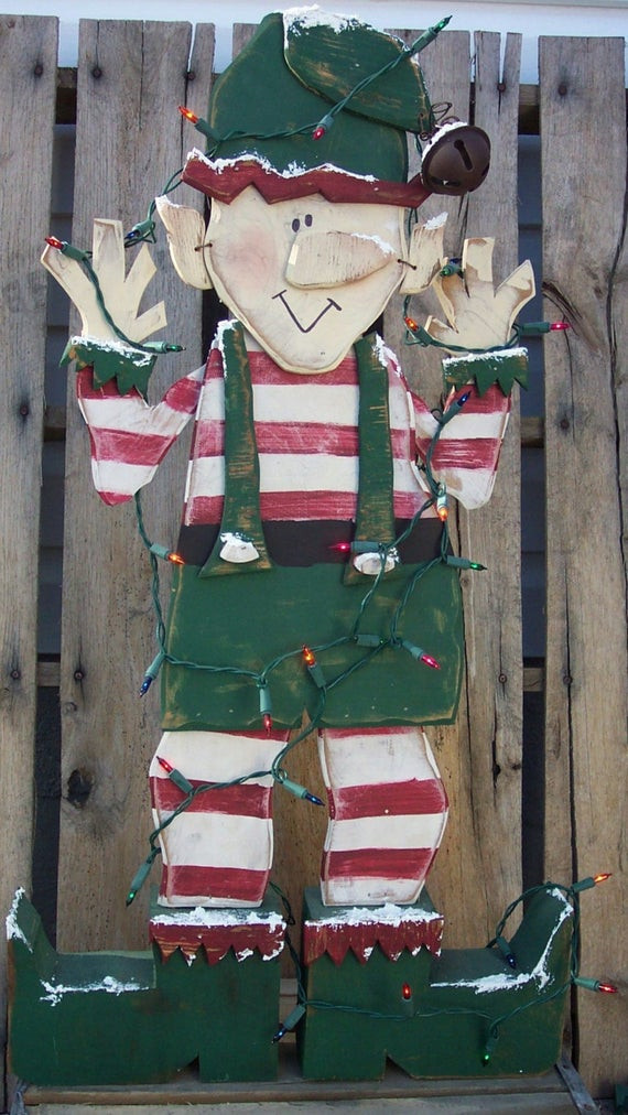 Winter Wood Crafts
 Items similar to Santa s Christmas Elf Wood Craft Pattern