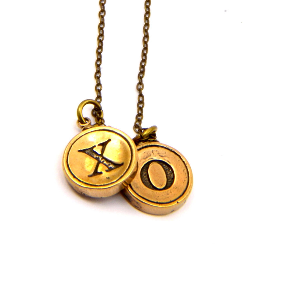 X And O Necklace
 X and O Necklace Bronze Hugs and Kisses