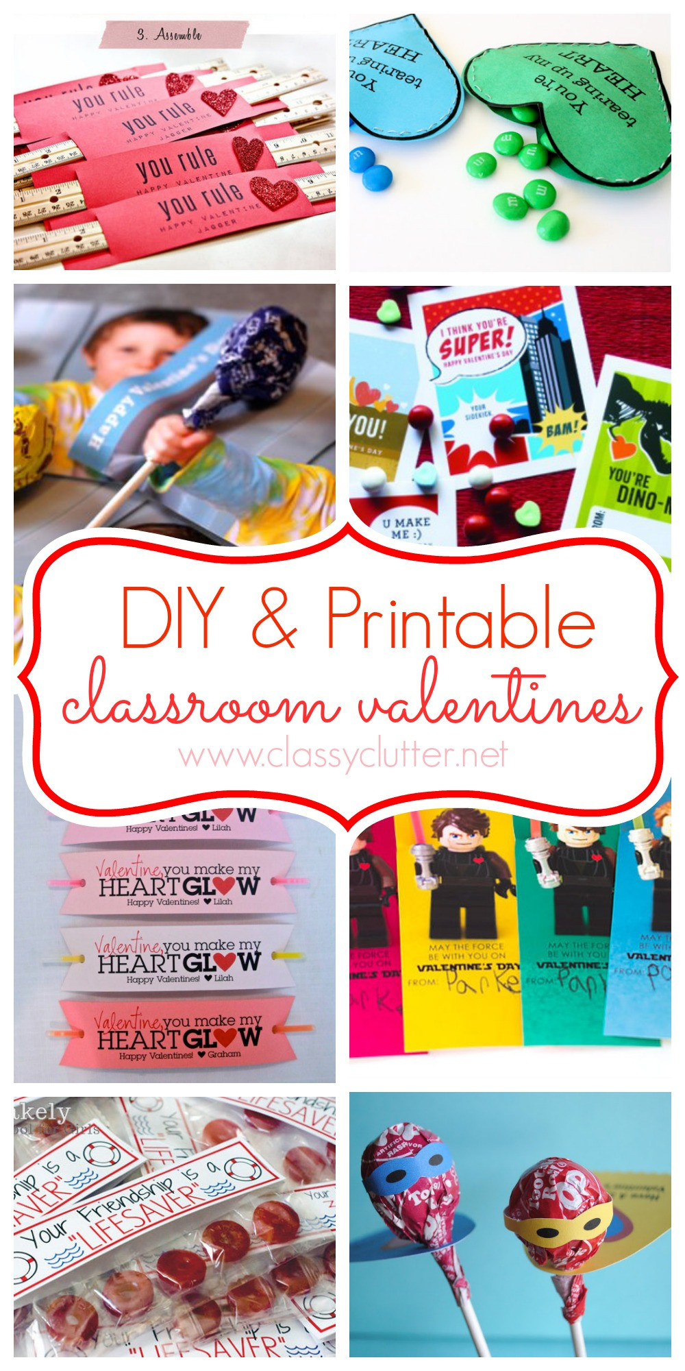 Classroom Valentine Gift Ideas
 DIY and Printable Valentines