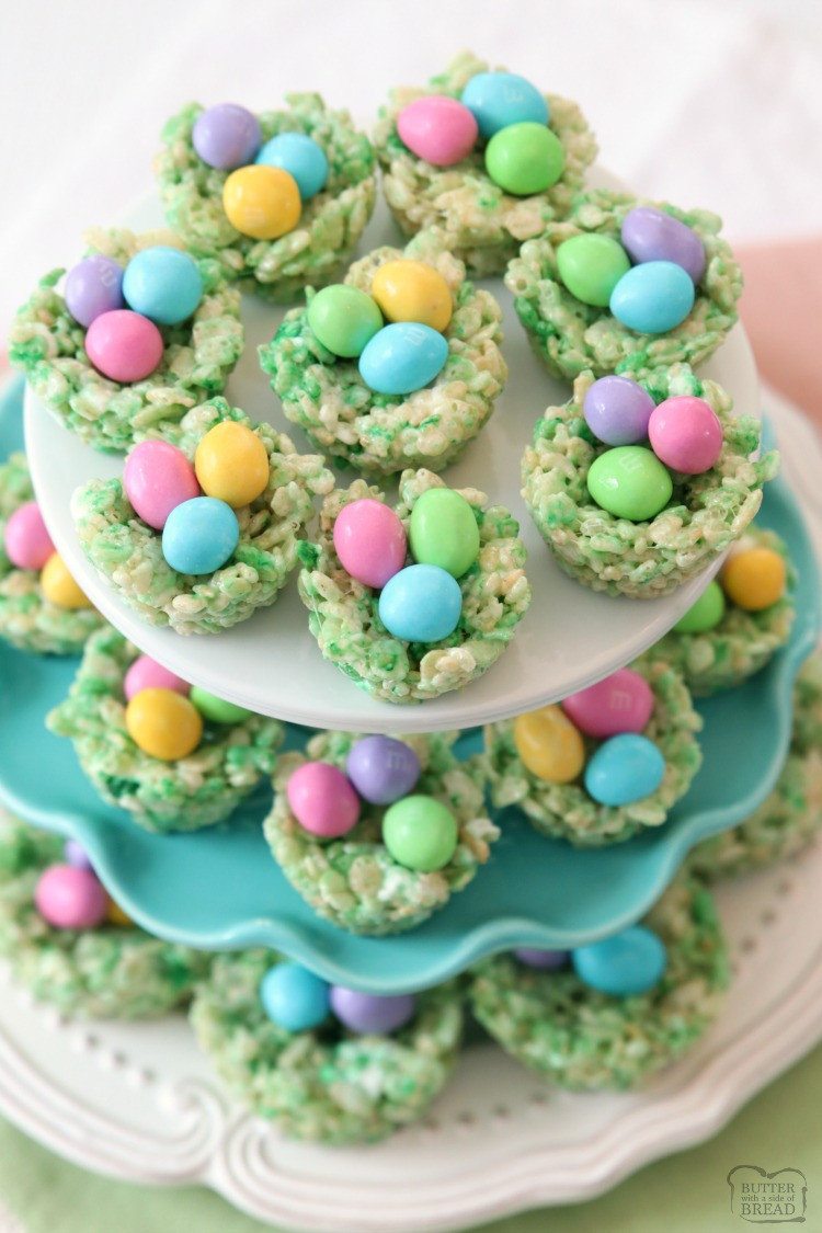 Cute Easy Easter Desserts
 EASTER RICE KRISPIE TREATS Butter with a Side of Bread