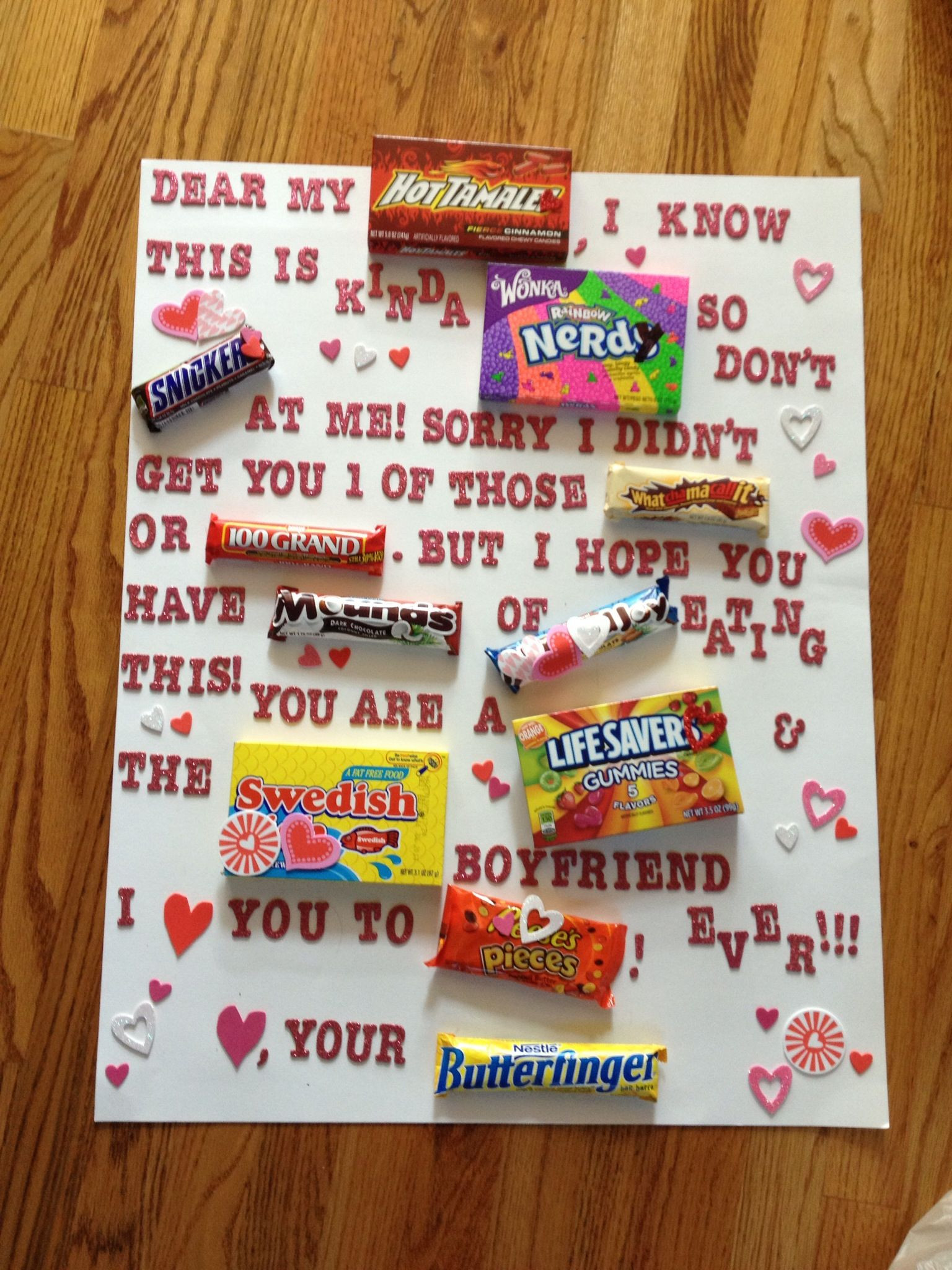 Cute Valentines Day Gift Ideas Boyfriend
 What I made my boyfriend for Valentines day