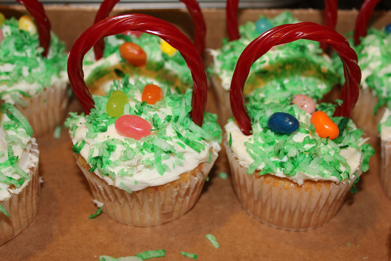 Easter Basket Cupcakes
 Momma s Fun World Easter basket cupcakes