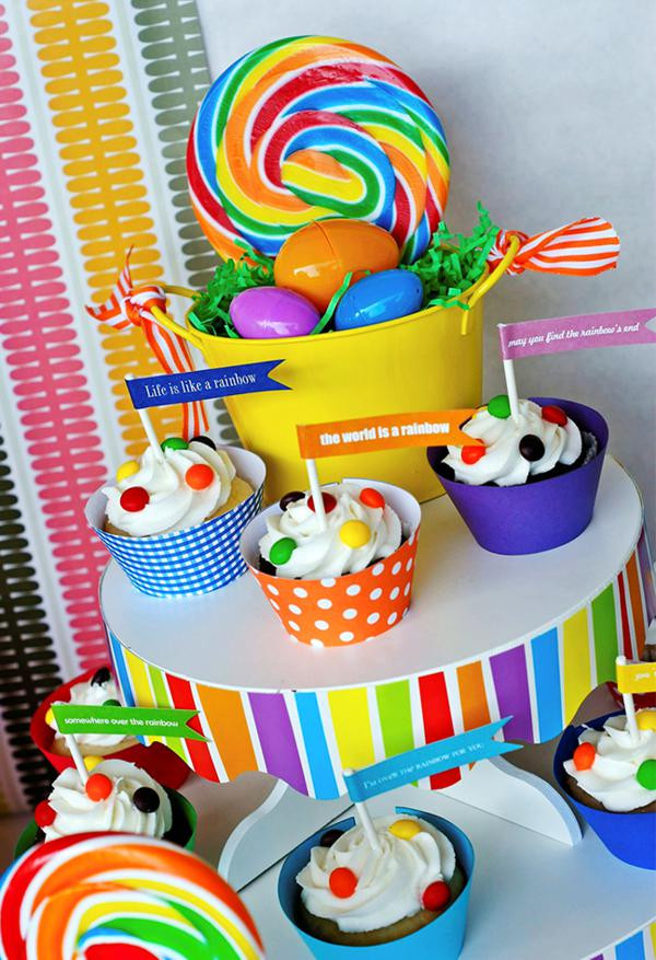 Easter Birthday Party Ideas Kids
 Kara s Party Ideas Rainbow Easter Hop Girl Boy Colorful
