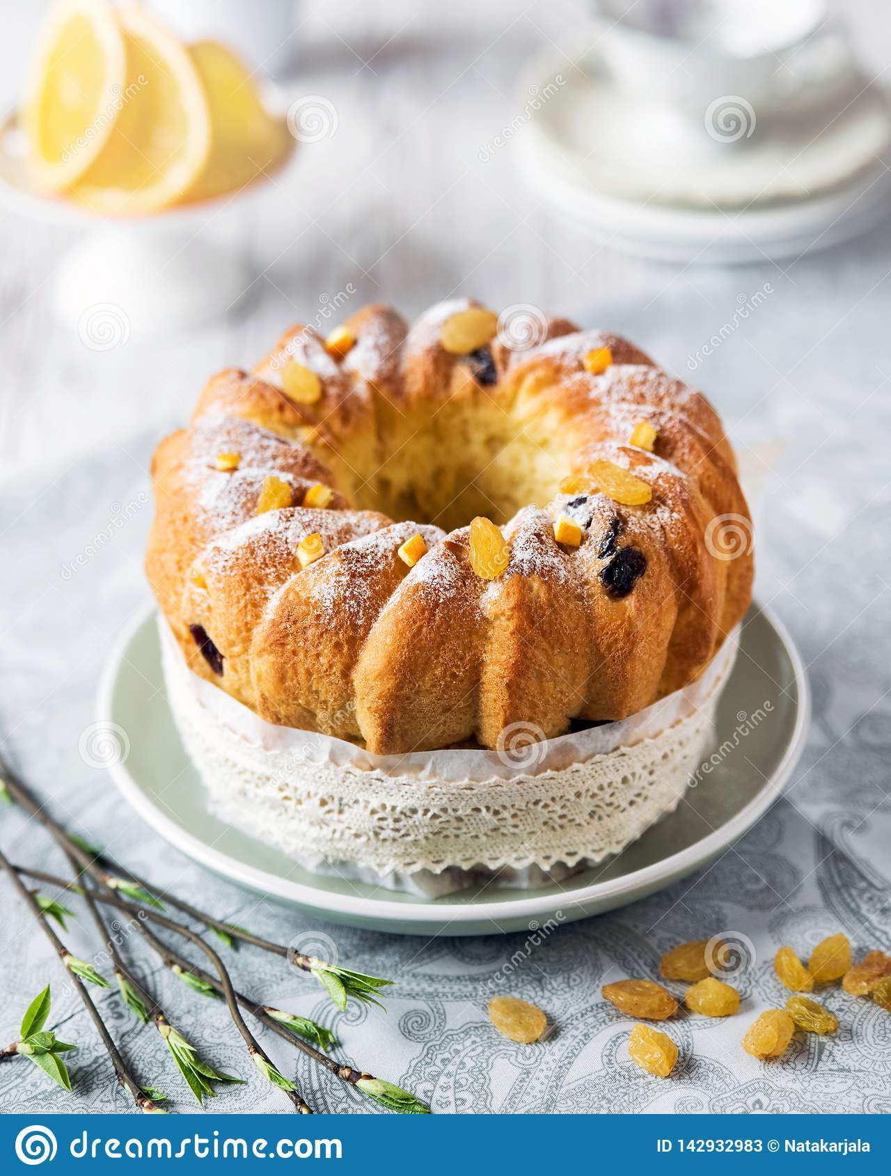 Easter Bread With Raisins
 Easter Bread With Oranges And Raisins Fresh Spring