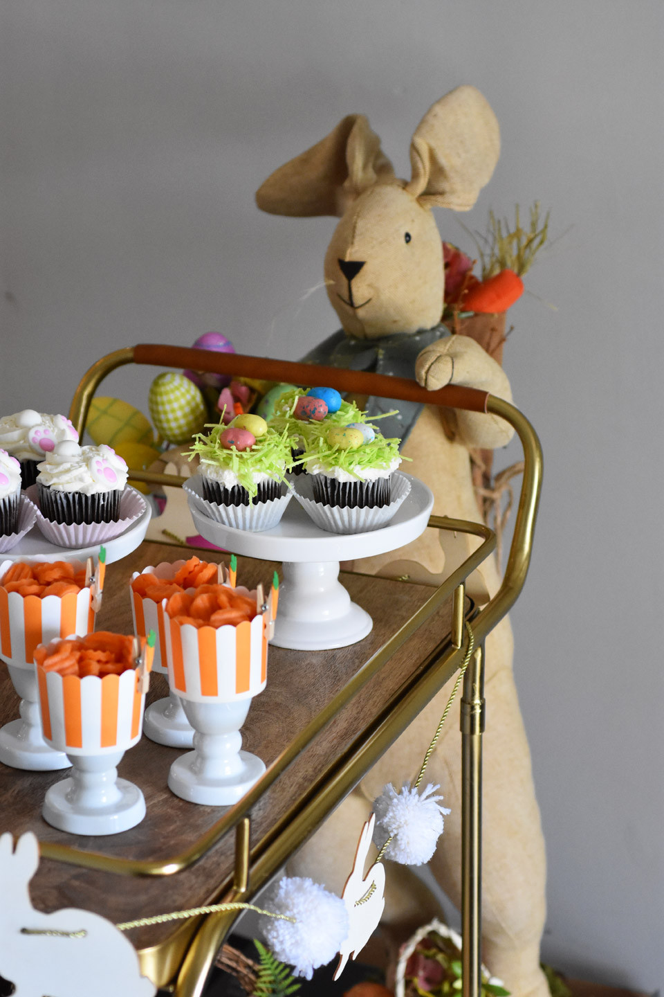 Easter Bunny Party Ideas
 Bunny Treats Bar Cart and Easter Party Happy Family Blog
