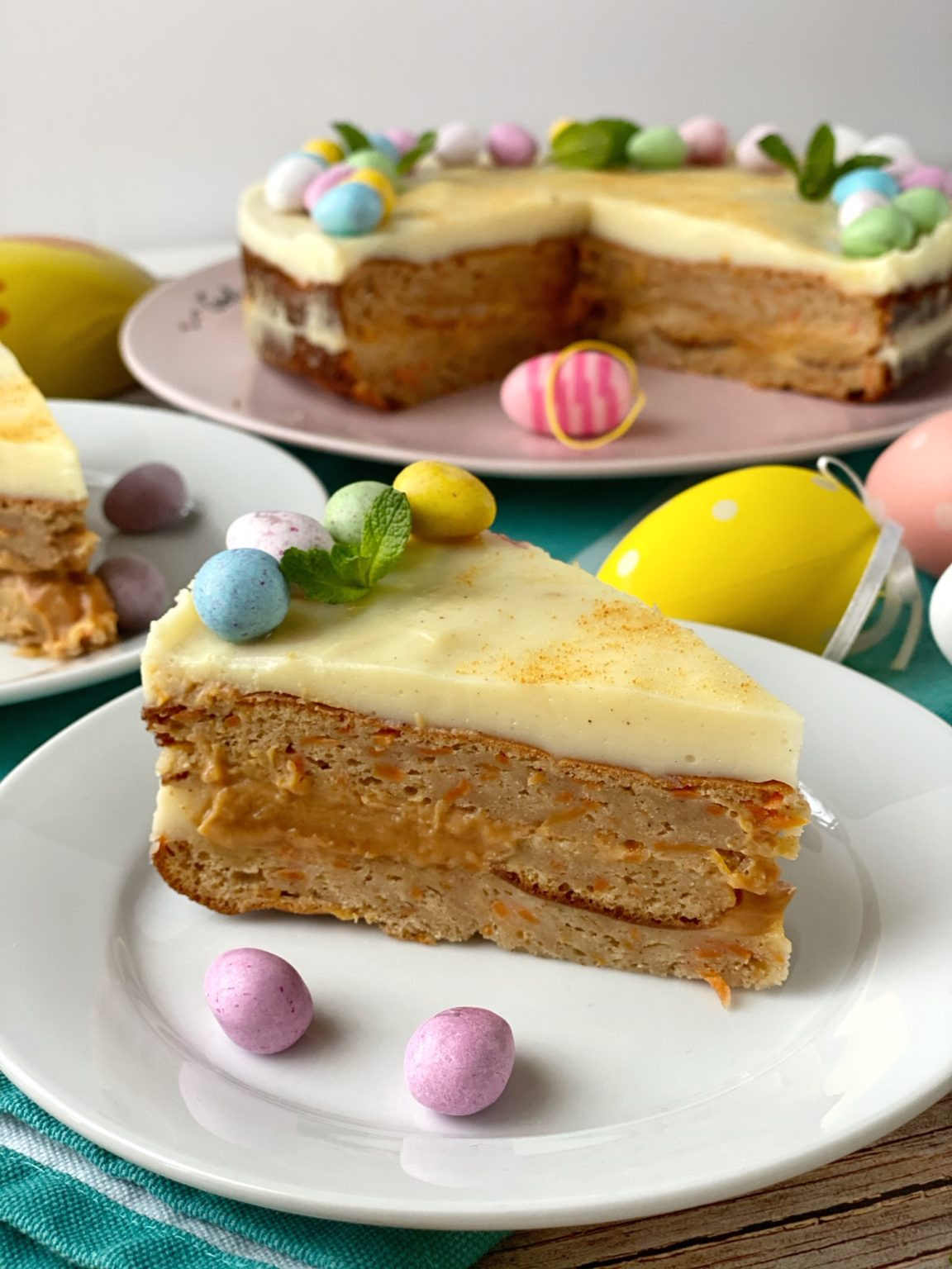 Easter Carrot Cake
 Easter Carrot Cake Veľkonočný Mrkvový Koláč – EatBakeFit
