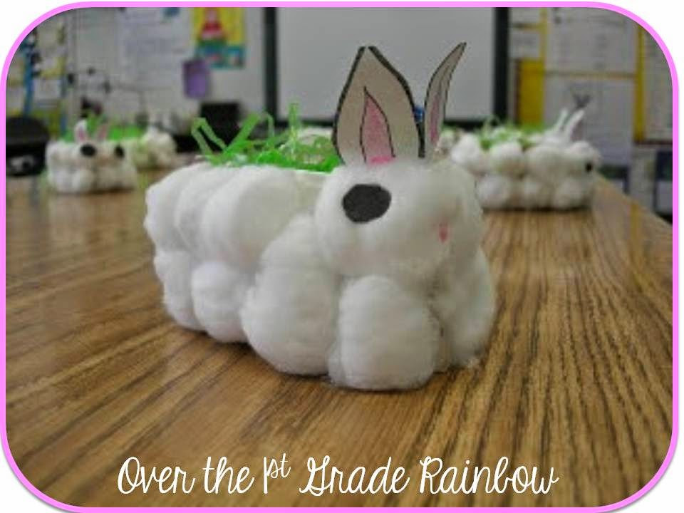 Easter Crafts For First Graders
 Over the 1st Grade Rainbow Throwback Thursday Bunny