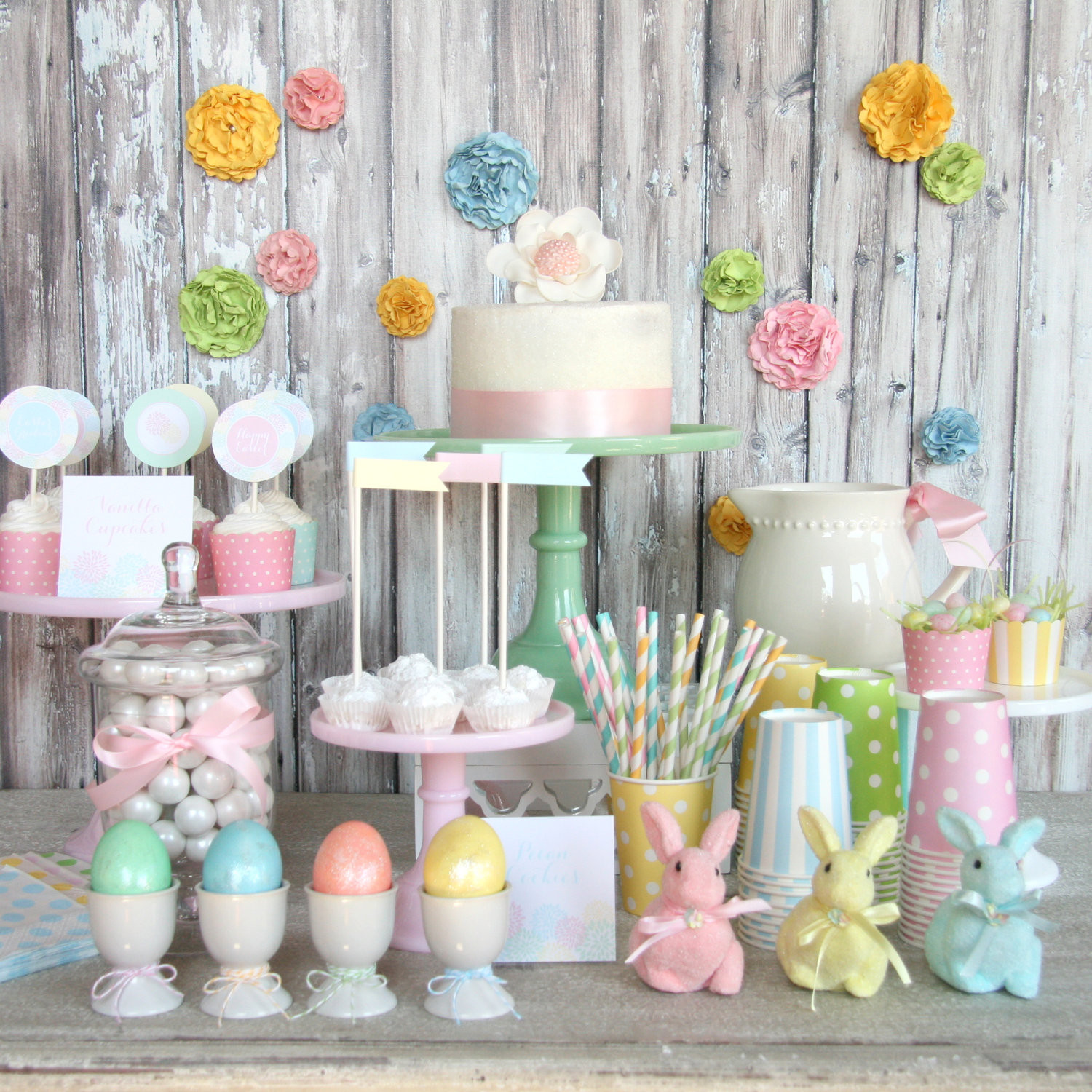 Easter Decoration Ideas For Party
 28 CUTE PASTEL EASTER DECORATIONS Godfather Style