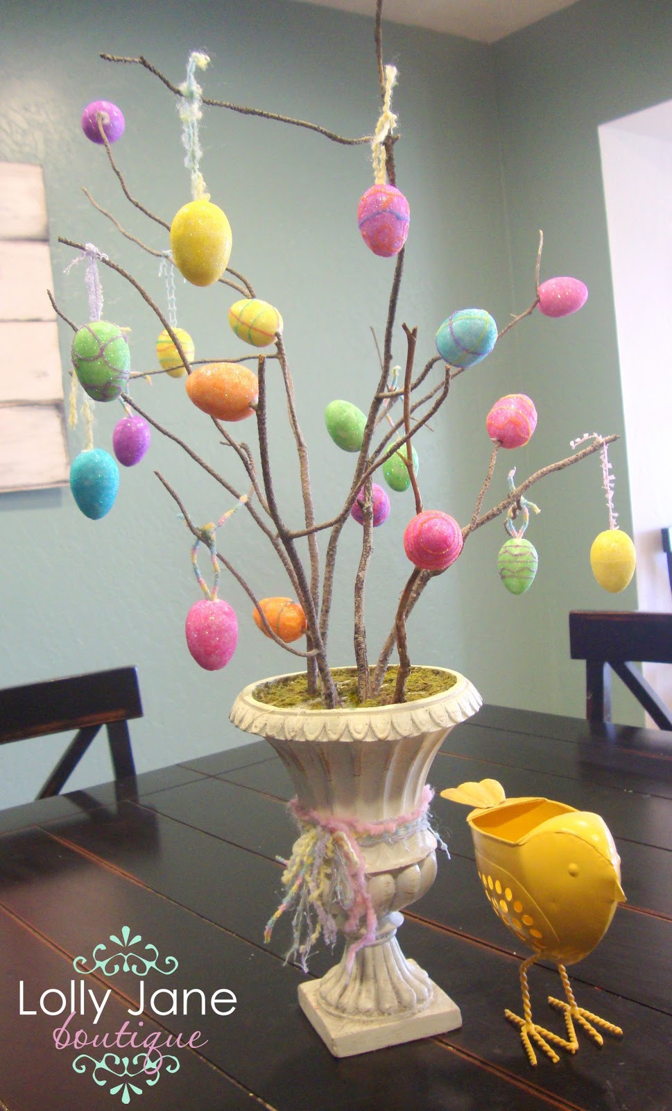 Easter Egg Tree Craft
 Easter Egg Tree Lolly Jane