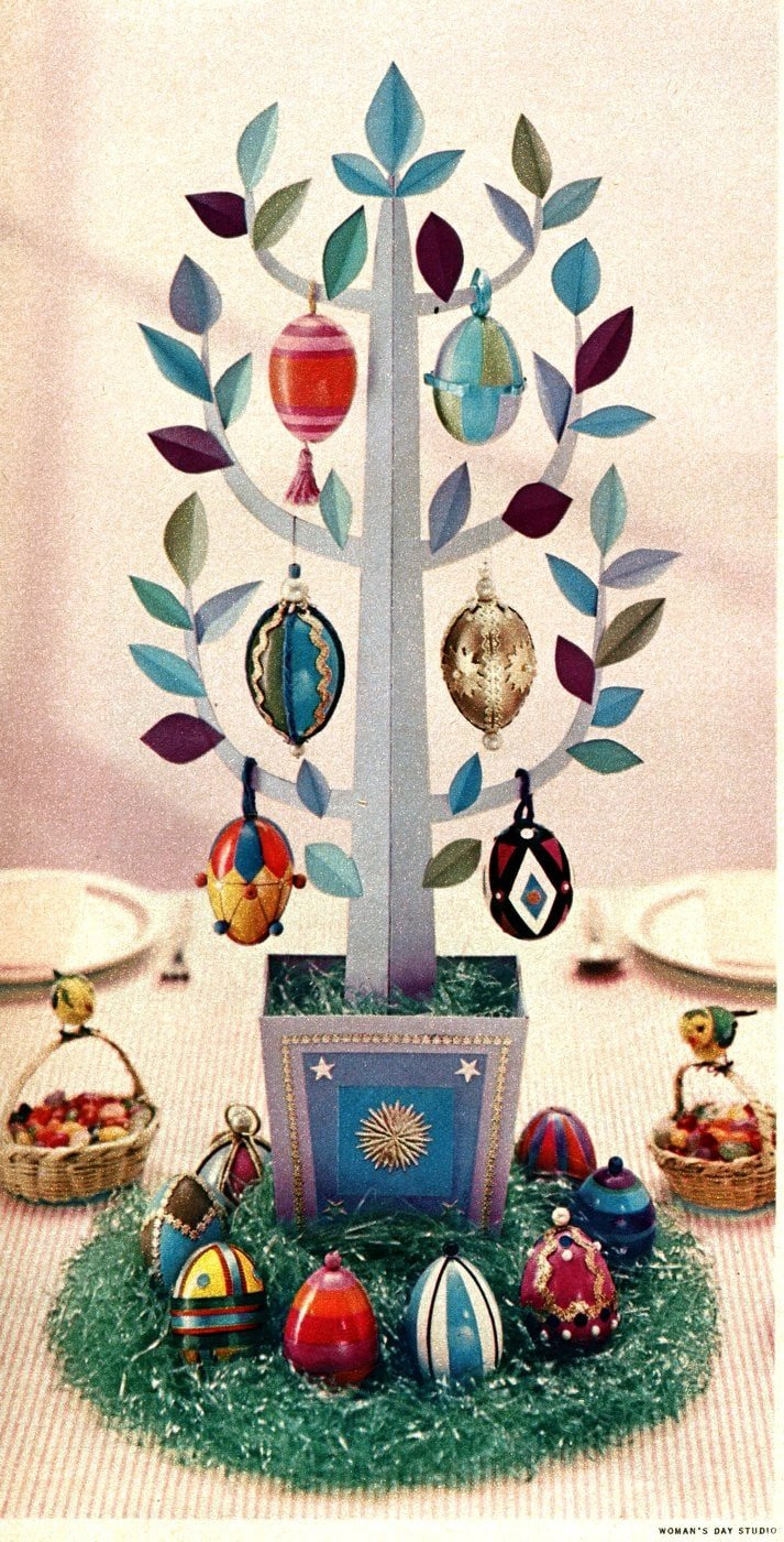 Easter Egg Tree Craft
 Make a beautiful Easter egg tree craft with this vintage