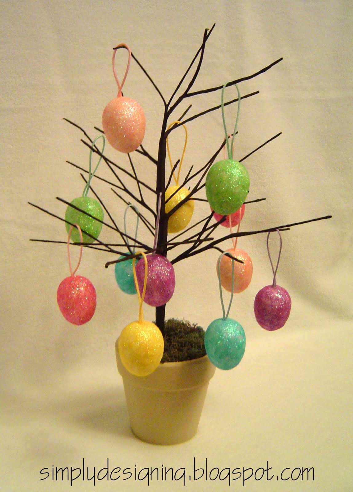 Easter Egg Tree Craft
 Dollar Store Pottery Barn Inspired Easter Egg Tree